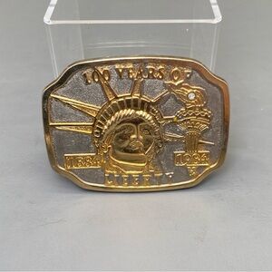 Statue Of Liberty New York City Patriotic Vintage Belt Buckle
